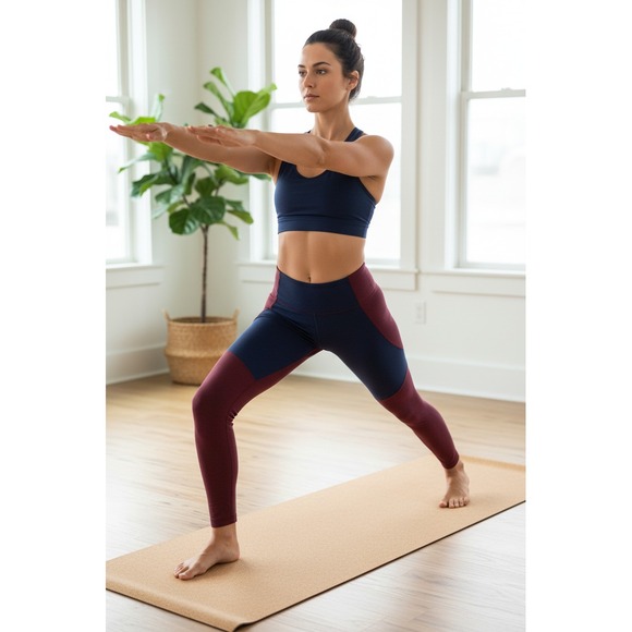 Outdoor Voices Pants - Outdoor Voices Colorblock High Rise Leggings Women's S Gym Workout‎ Athleisure